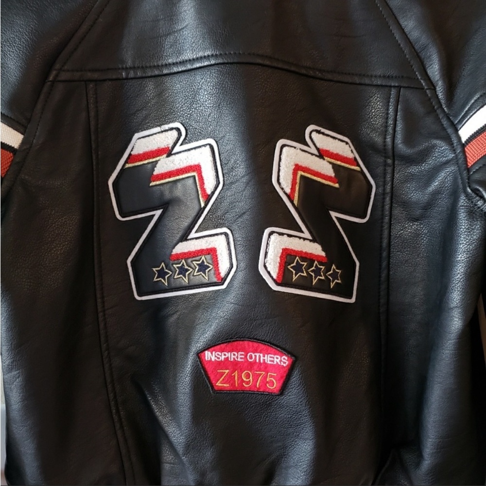 Zara Leather Biker Jacket - Picture 2 of 6